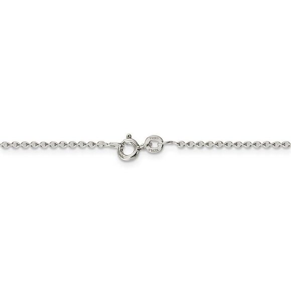 1.5mm, Sterling Silver Classic Solid Cable Chain Necklace, 30 Inch - Picture 4 of 8